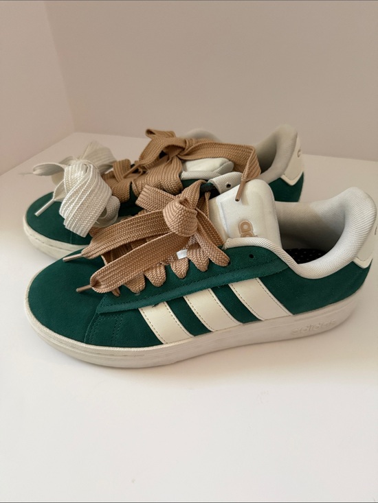 adidas Shoes - Adidas Grand Court Cloudfoam Comfort Sneakers Green White Size 8
